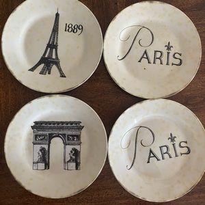 I. Godinger decorative Paris plates (set of 4)